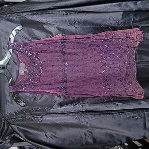 Purple Beaded Top